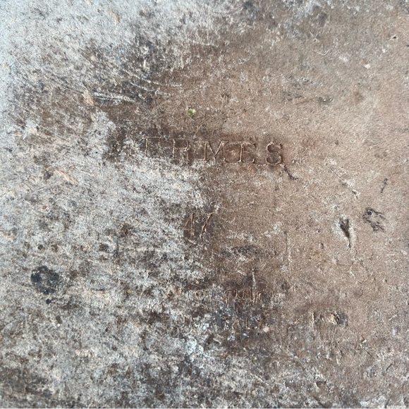 Hermes Izmir Leather Canvas H Sandal Blue Grey - Picture 5 of 9